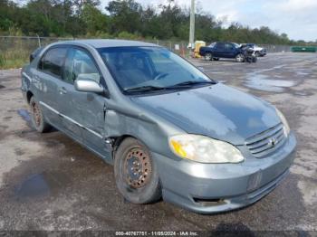  Salvage Toyota Corolla