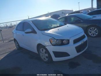  Salvage Chevrolet Sonic