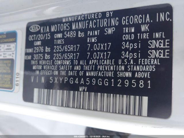 Kia Sorento 3.3l Lx Image 10