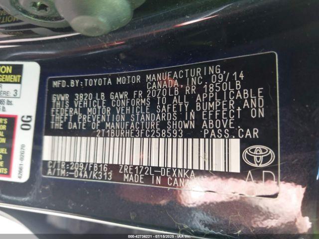 Toyota Corolla Le Image 4