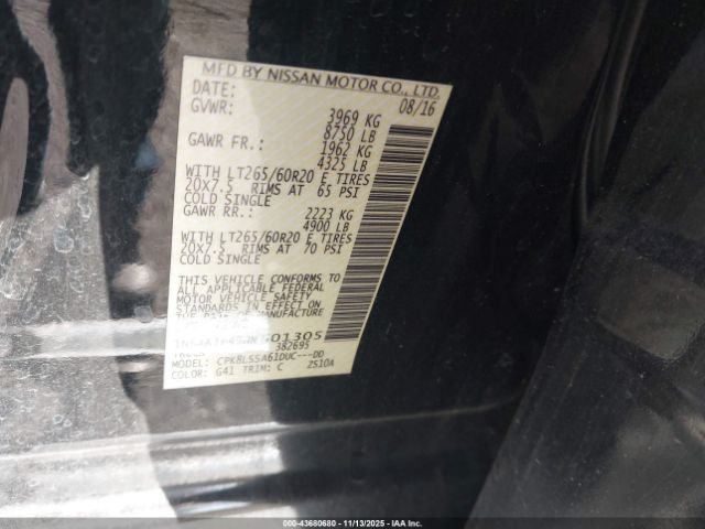 Nissan Titan Sv Gas Image 6