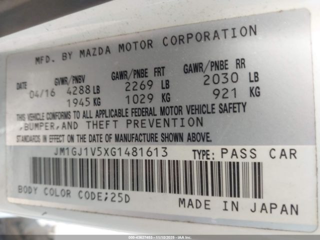 Mazda Mazda6 I Touring Image 6