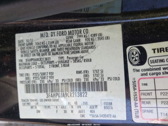 Ford Fusion Sel Image 13