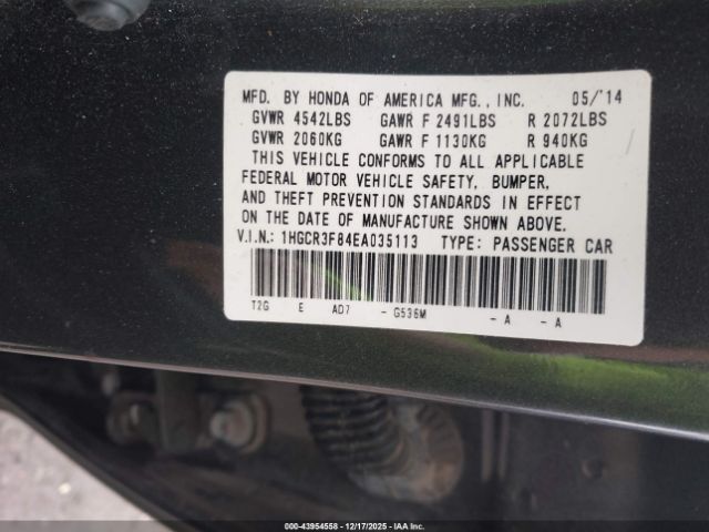 Honda Accord Ex-l V-6 Image 9